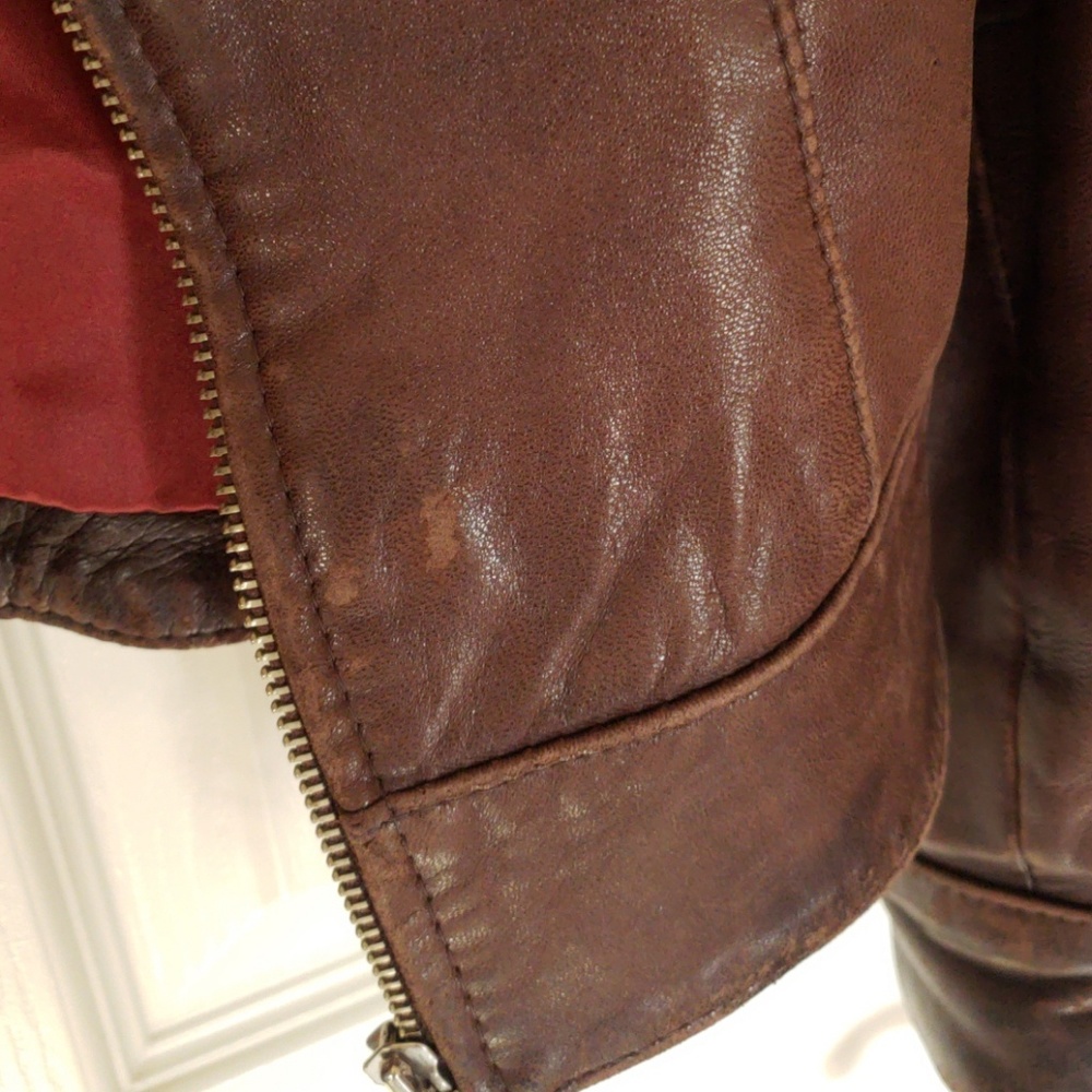 Authentic Brown Leather Jacket - image 6